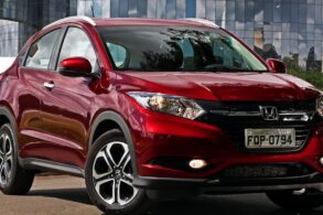 honda hr v exl 2015 vermelho frente e lateral