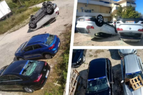 angry taxi drivers turn over and