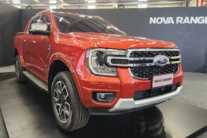 ford ranger limited 2024 laranja frente lateal traseira cacamba 1