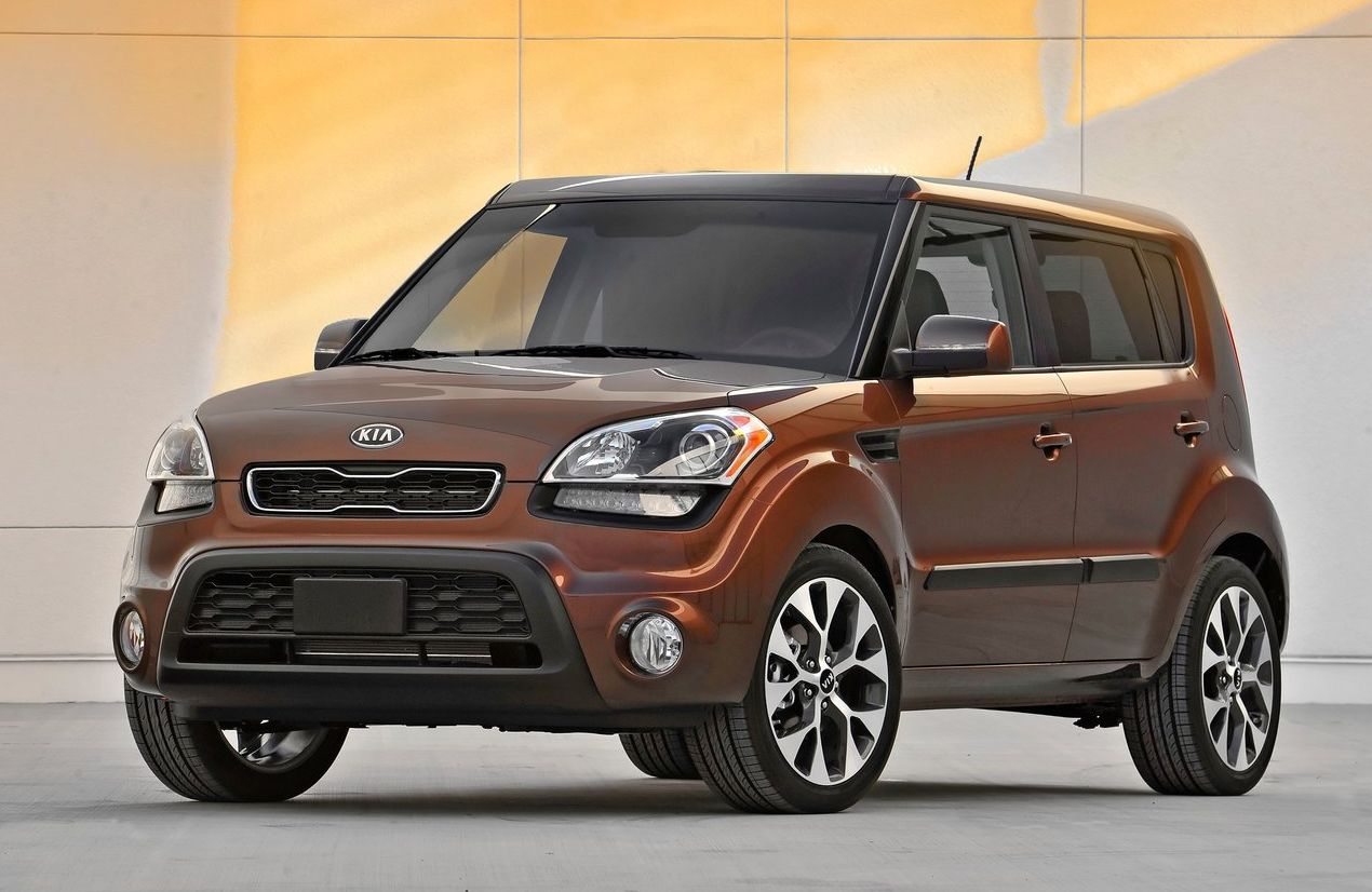 kia soul 2012 marron frente e lateral