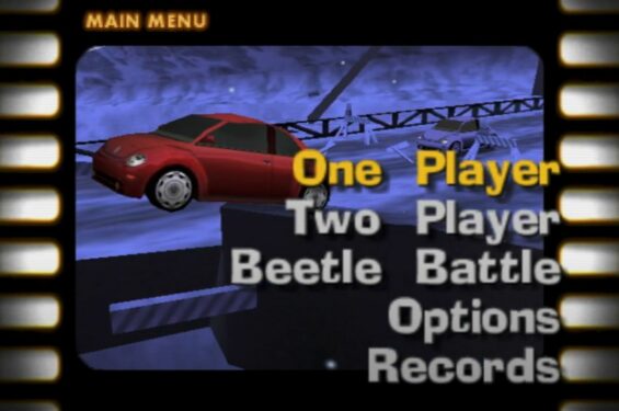 beetle adventure racing nintendo 64 menu