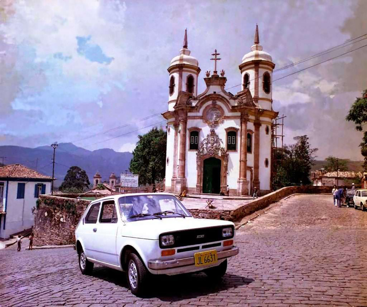 fiat 147 1976 ouro preto igreja de sao francisco de assis