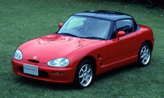 suzuki cappuccino vermelho frente parado