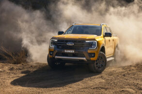 ford ranger 2023 amarela frente em estrada de terra portal