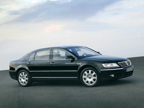 volkswagen phaeton long 2003 preto frente parado