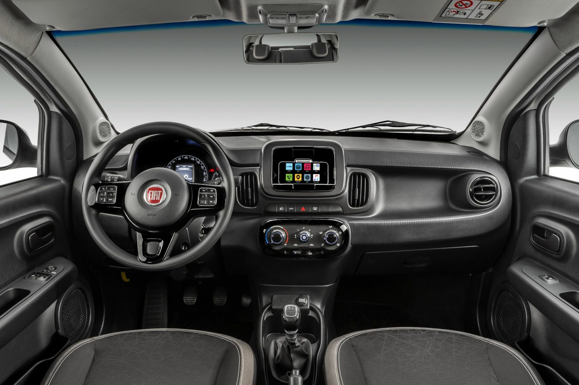 fiat mobi drive 2017 interior painel