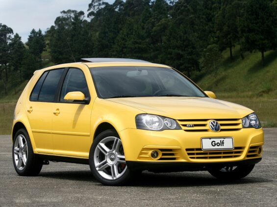 volkswagen golf gti 1 8t 20v 2007 amarelo frente