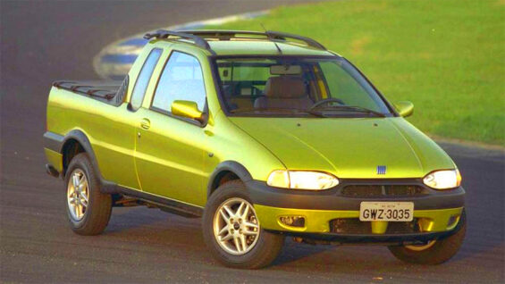 fiat strada 1998 1 6 16v cabine estendida verde frente