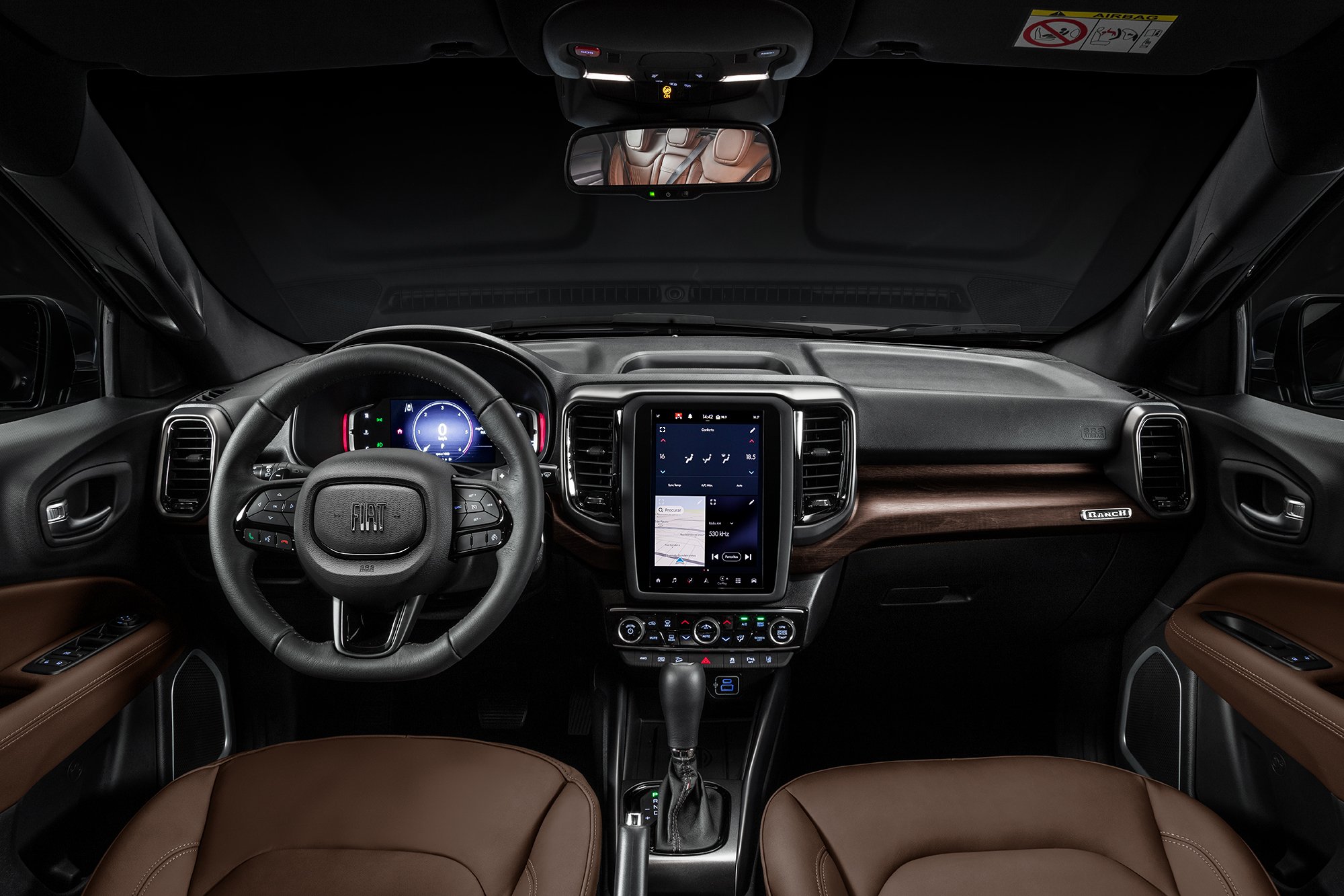 fiat toro ranch 2024 interior painel