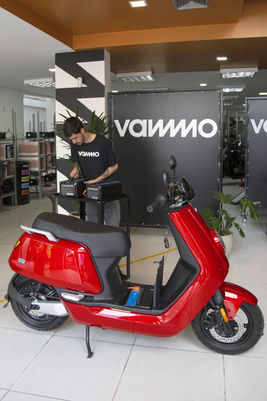 Estação de troca de bateria de motos elétricas Vammo