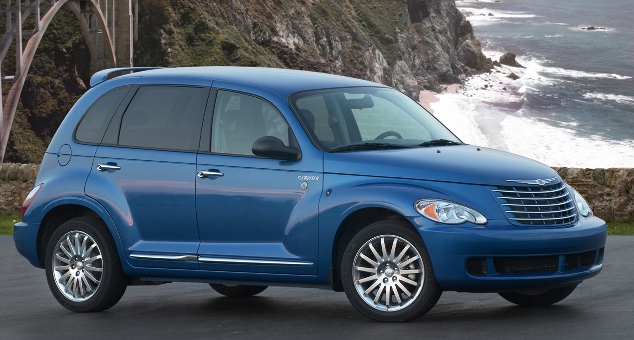 chrysler pt cruiser 2007 azul frente e lateral