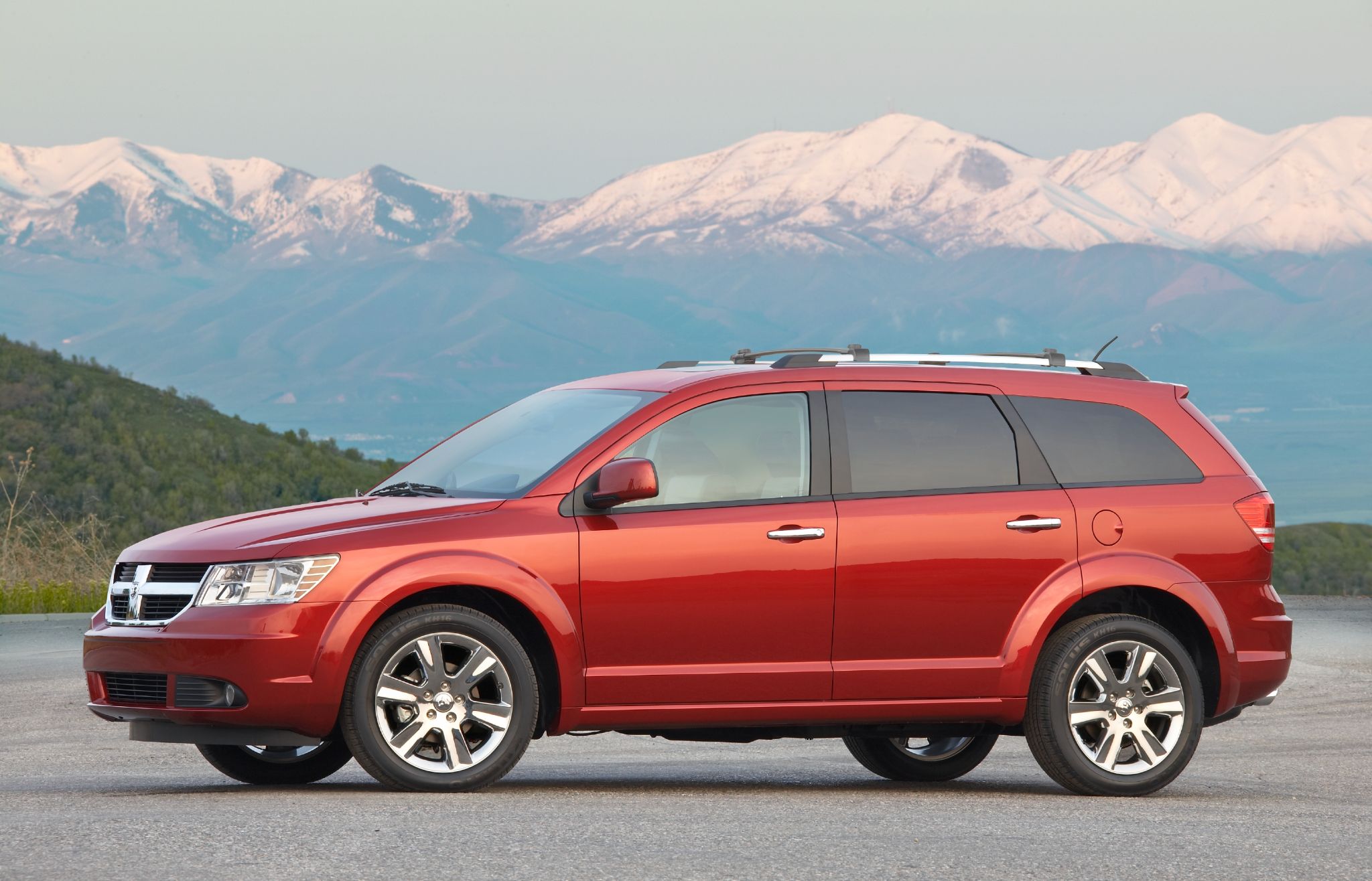 dodge journey r t 2 7 v6 vermelho frente parado