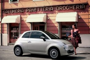 fiat 500 2008 prata frente e lateral