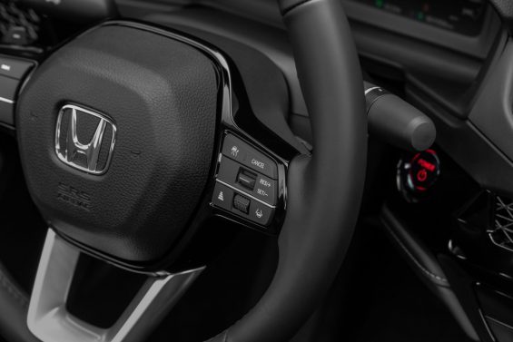 honda accord advanced hybrid 2023 interior detalhe volante