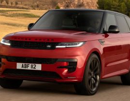 land rover sport hybrid 2023 vermelho em movimento