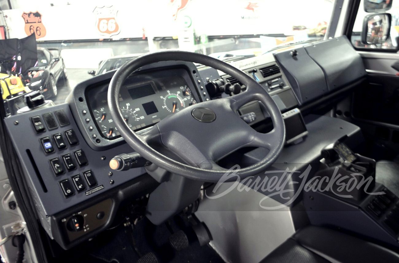 unimog schwarzenegger 1977 interior barret jackson