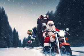 Papai noel de moto