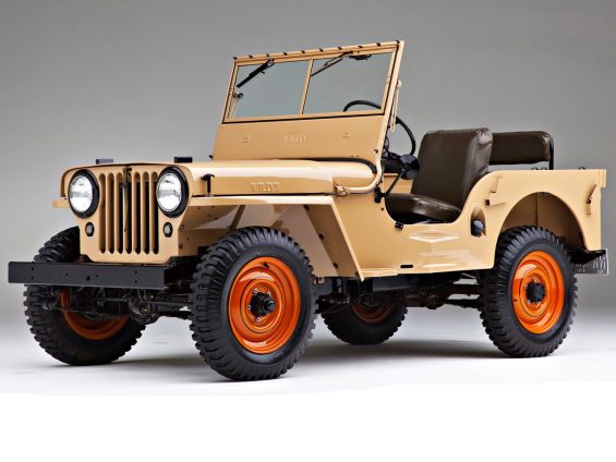 willys overland cj 2a bege