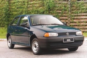 volkswagen gol special 1999 verde frente parado