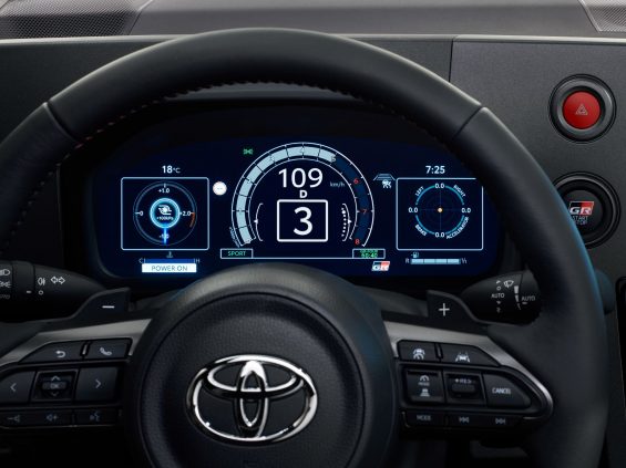 toyota gr yaris 2024 interior painel de instrumentos