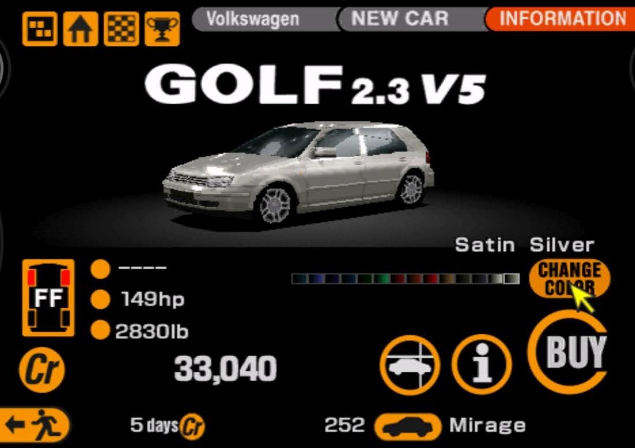 volkswagen golf v5 gran turismo 2 1