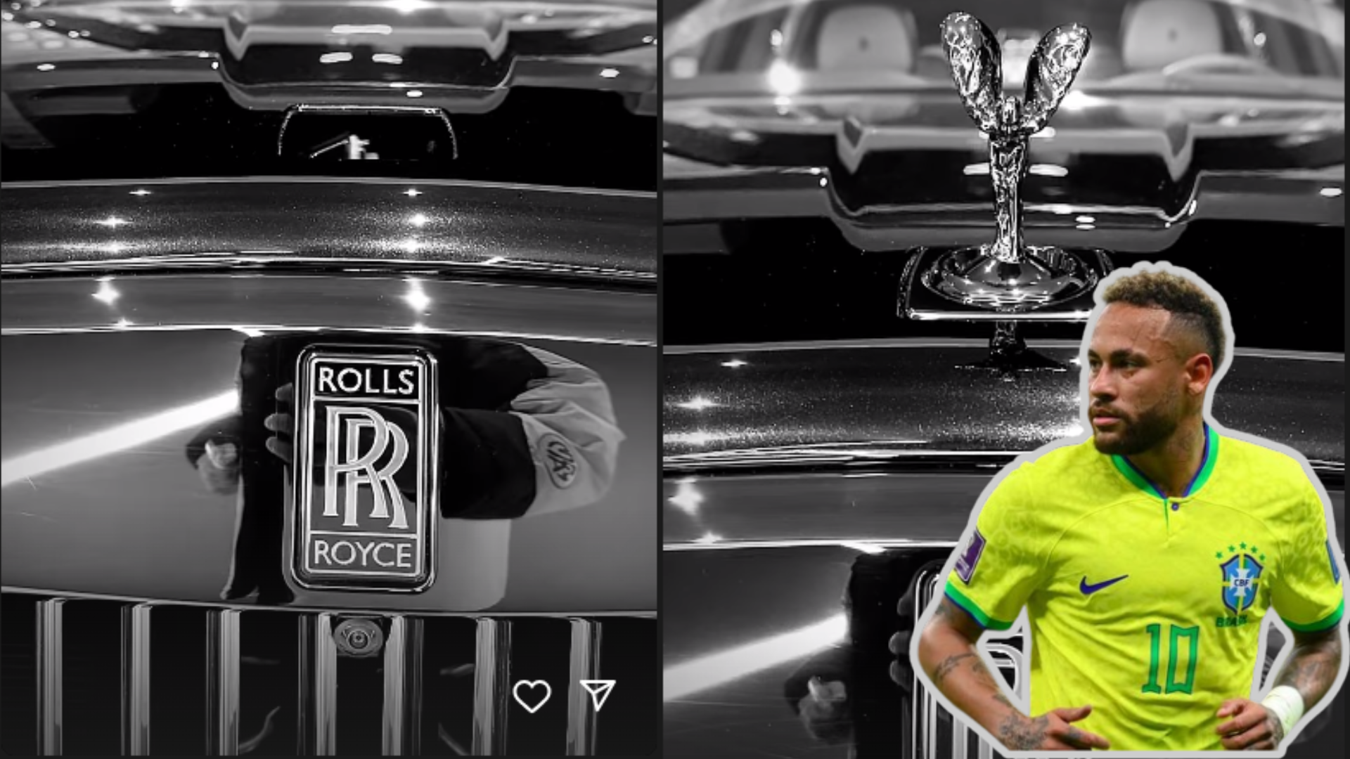 ‘Novo filho’ de Neymar: estatueta do Rolls-Royce tem nome próprio e motivo para se esconder