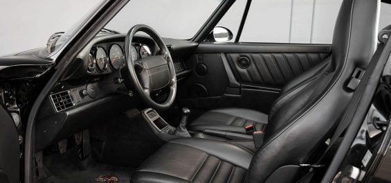 porsche 911 964 turbo 36 s preto 1994 interior
