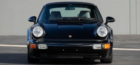 porsche 911 964 turbo 36 s preto 1994 frente