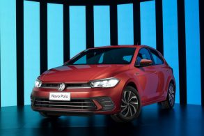 volkswagen novo polo 2023 vermelho e lateral