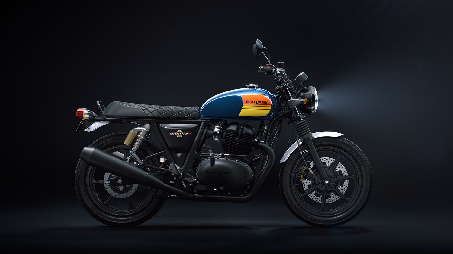 Royal Enfield Interceptor 650 barcelonablue sml