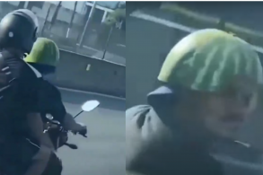 capacete de melancia