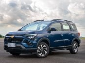 chevrolet spin premier 2025 azul boreal frente parado