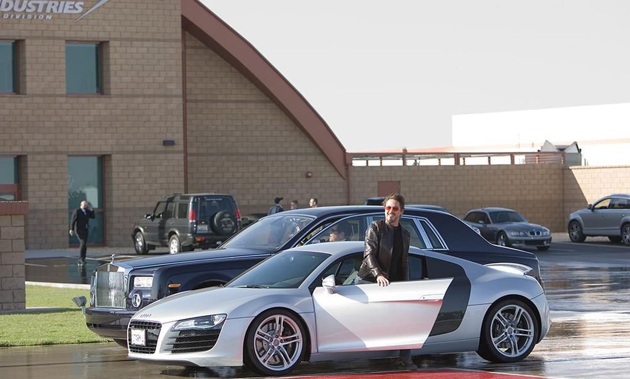 tony stark audi r8 iron man