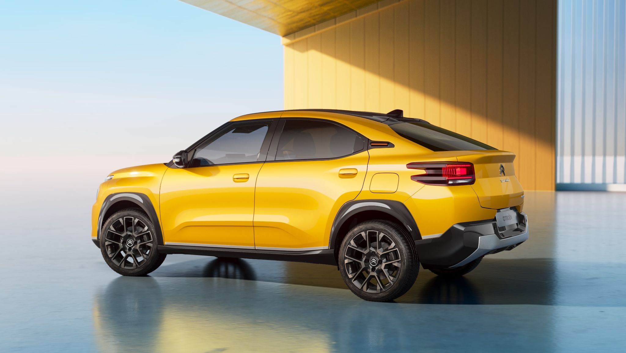 citroen basalt vision conceito amarelo lateral traseira