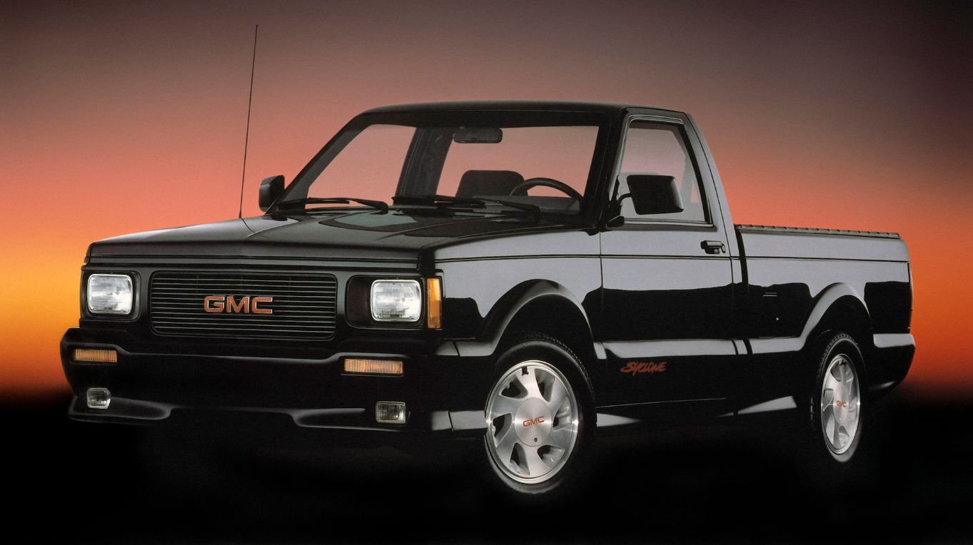 caminhonete rebaixada gmc syclone 1991 preta