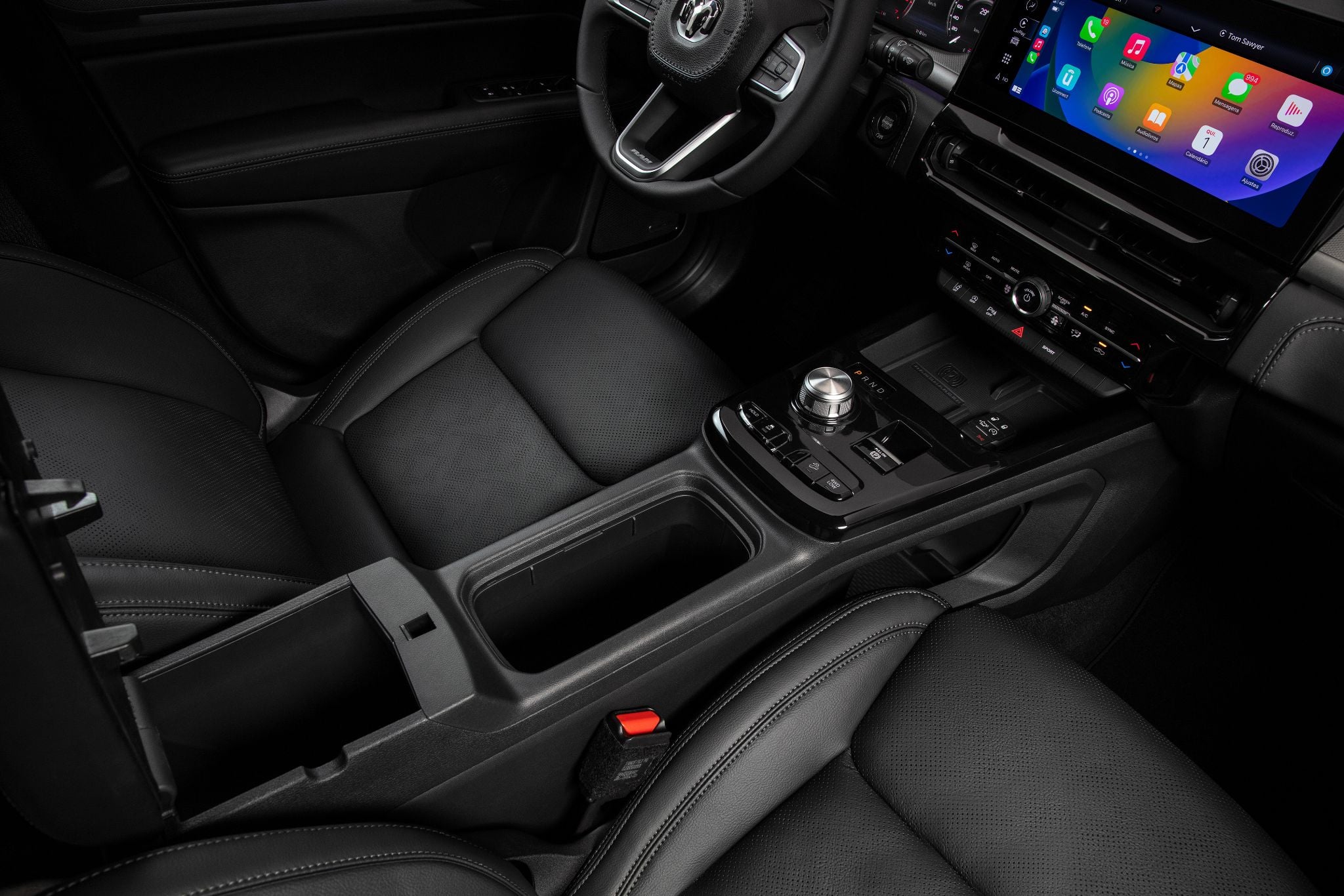 ram rampage laramie night edition 2025 interior console central