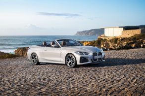 bmw 420i cabrio m sport 2025 branco frente parado