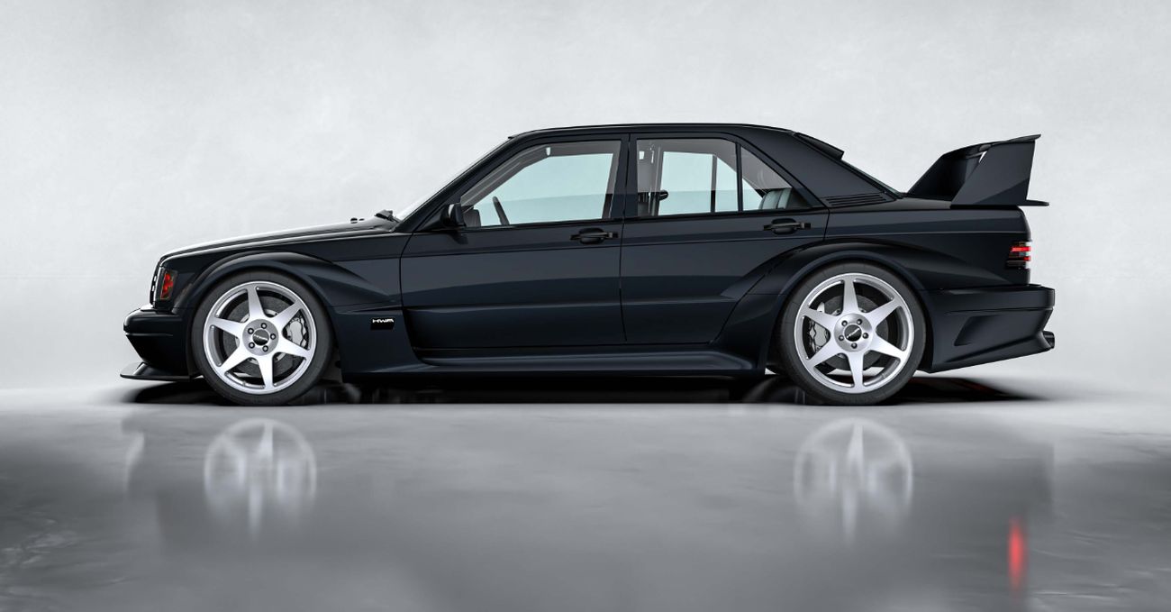 mercedes 190e evo ii wha 2024 preto lateral