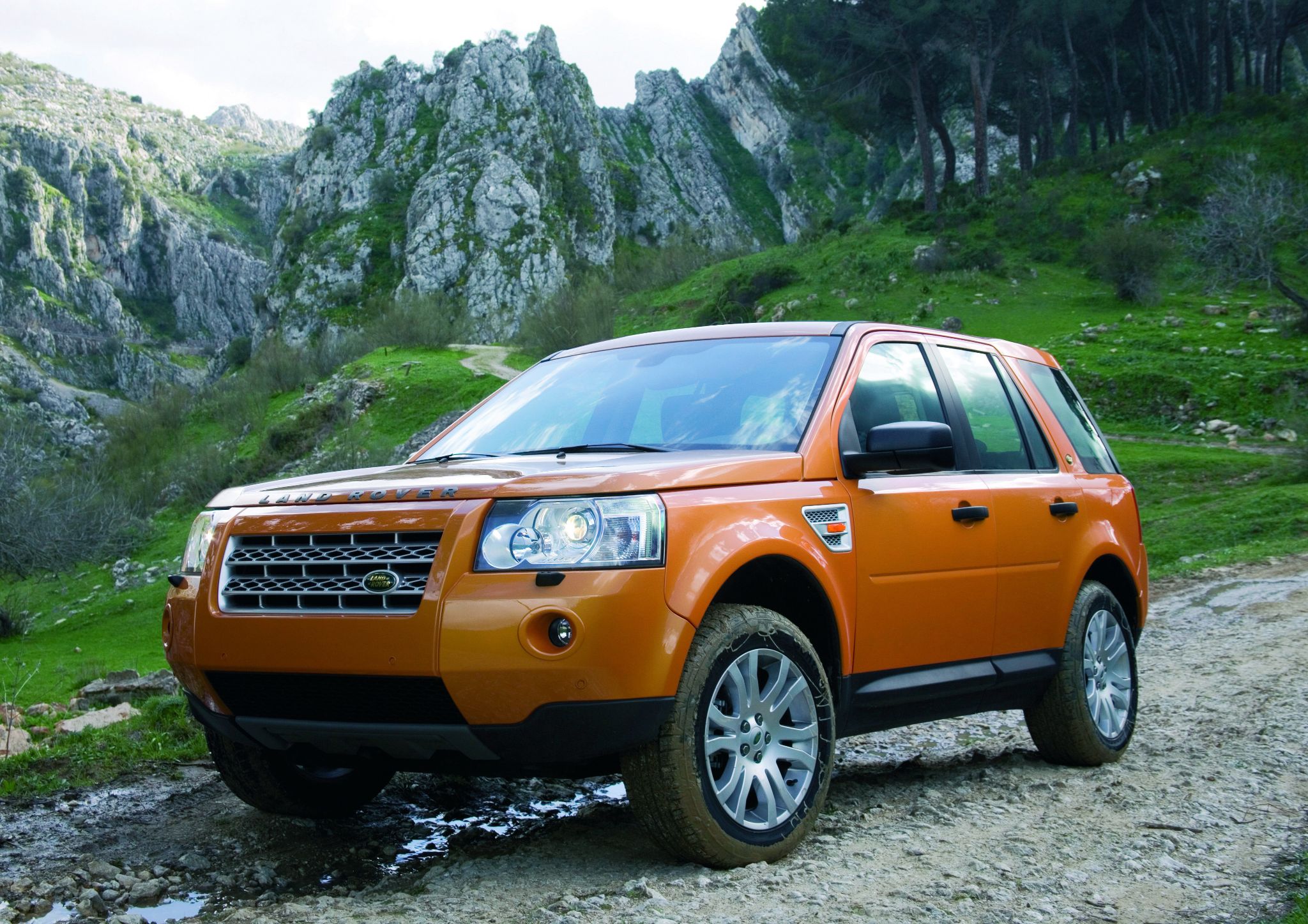 land rover freelander 2006 laranja frente