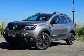 renault duster iconic plus 1 3 turbo 2025 cinza cassiopee com pack outsider frente parado 2