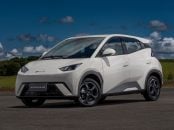 byd dolphin mini 2025 apricity white frente parado