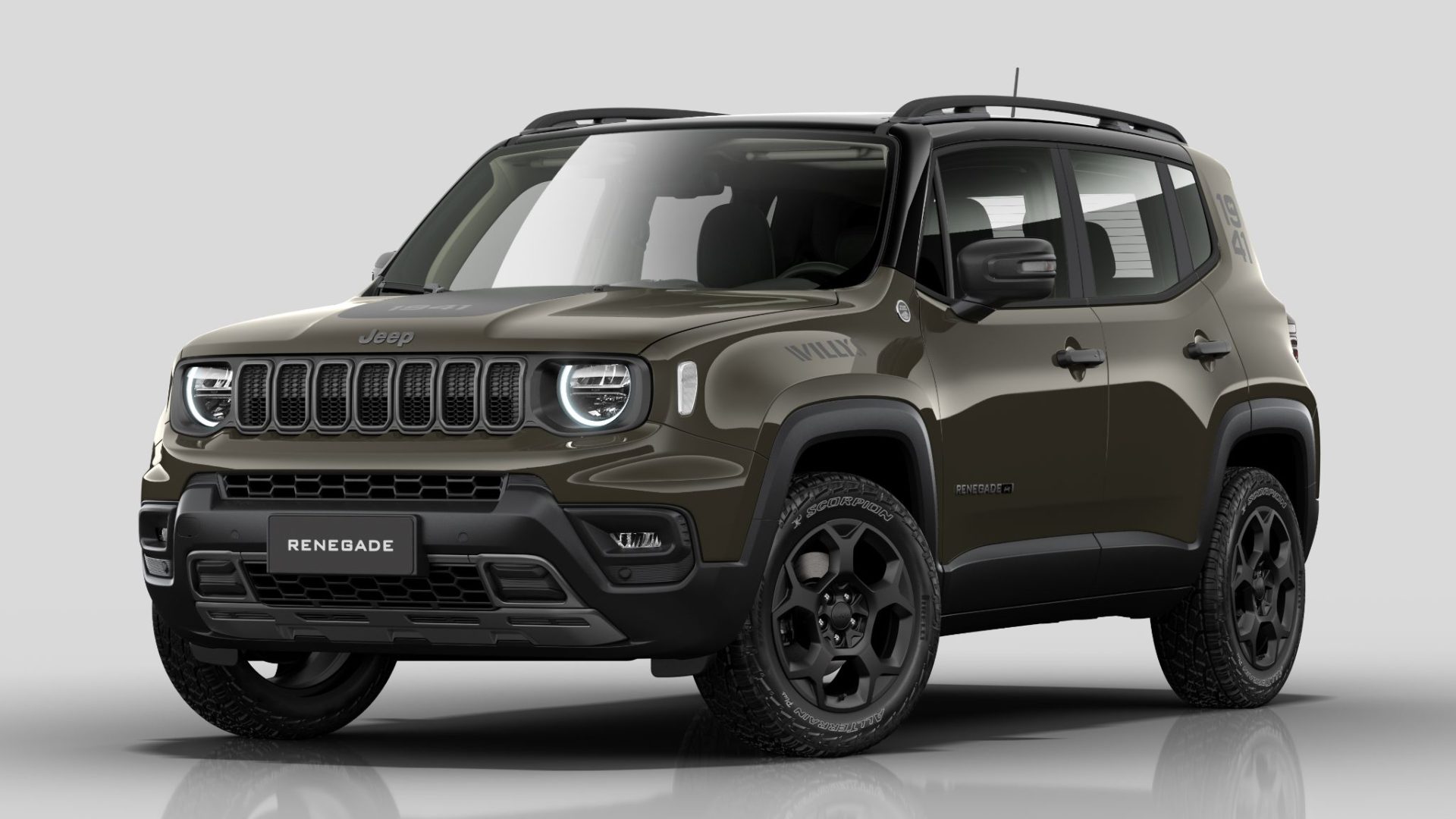 Jeep Renegade Willys 2025 verde recon frente