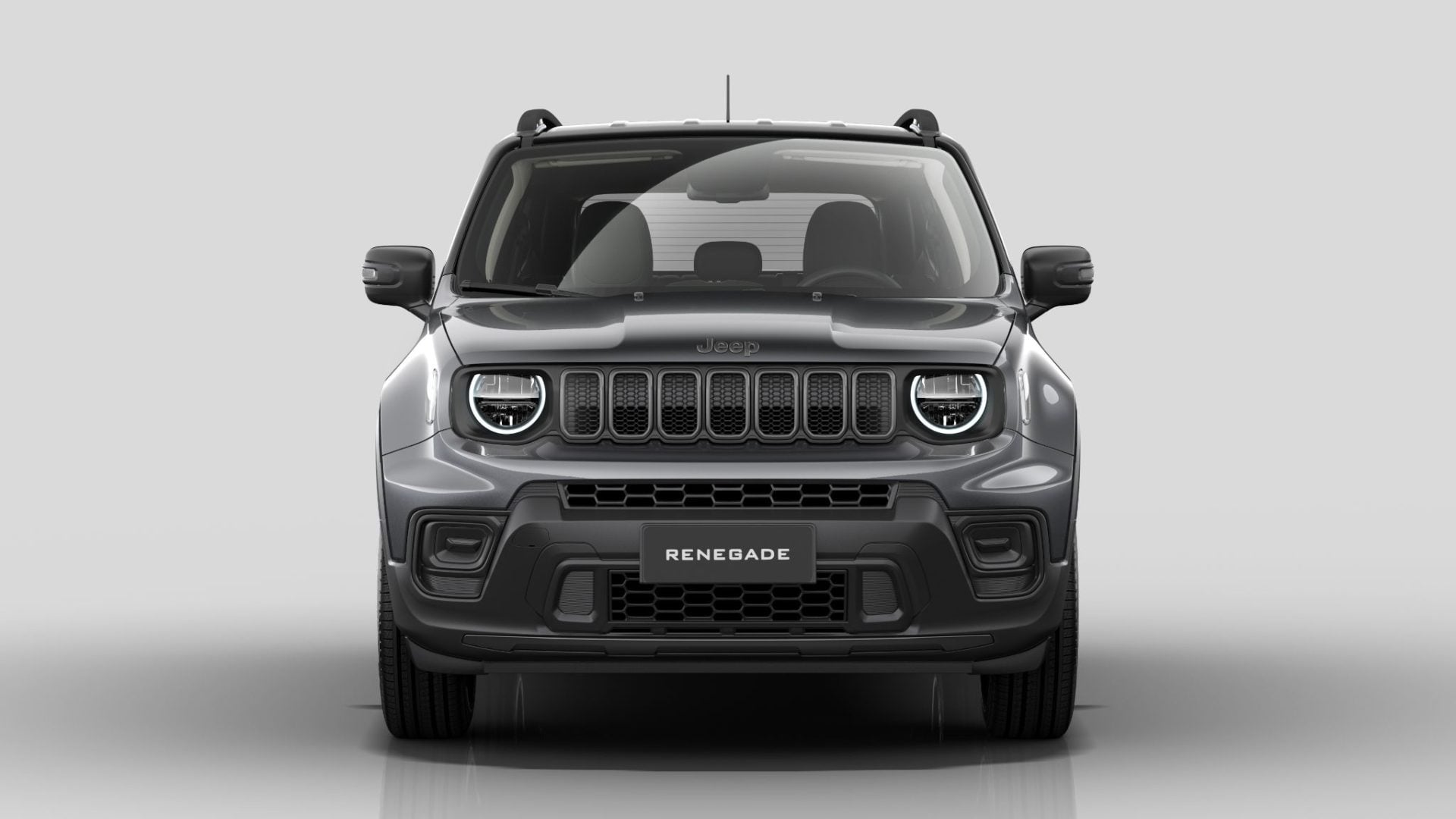 Jeep Renegade Altitude 2025 cinza granite crystal dianteira