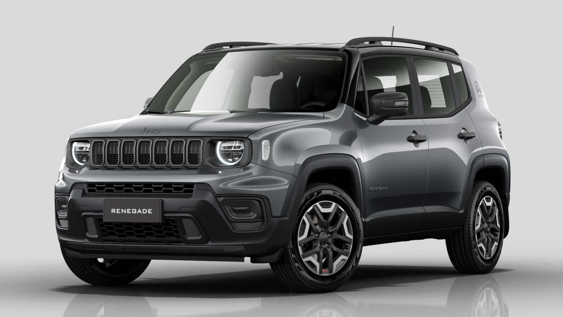 Jeep Renegade Altitude 2025 cinza granite crystal frente