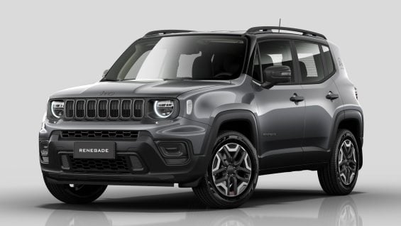 Jeep Renegade Altitude 2025 cinza granite crystal frente