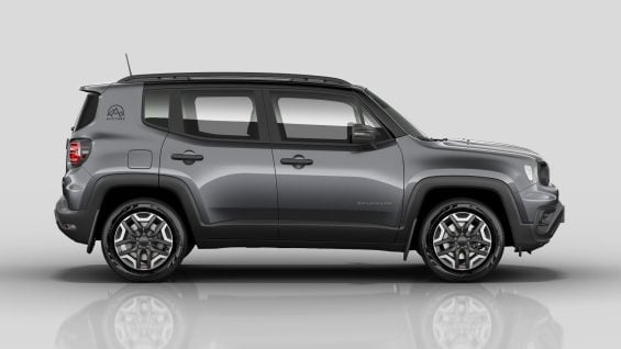 Jeep Renegade Altitude 2025 cinza granite crystal lateral