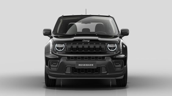 Jeep Renegade 1 3 turbo T270 2025 preto carbon dianteira