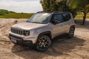 jeep renegade sahara 2025 slash gold frente parado
