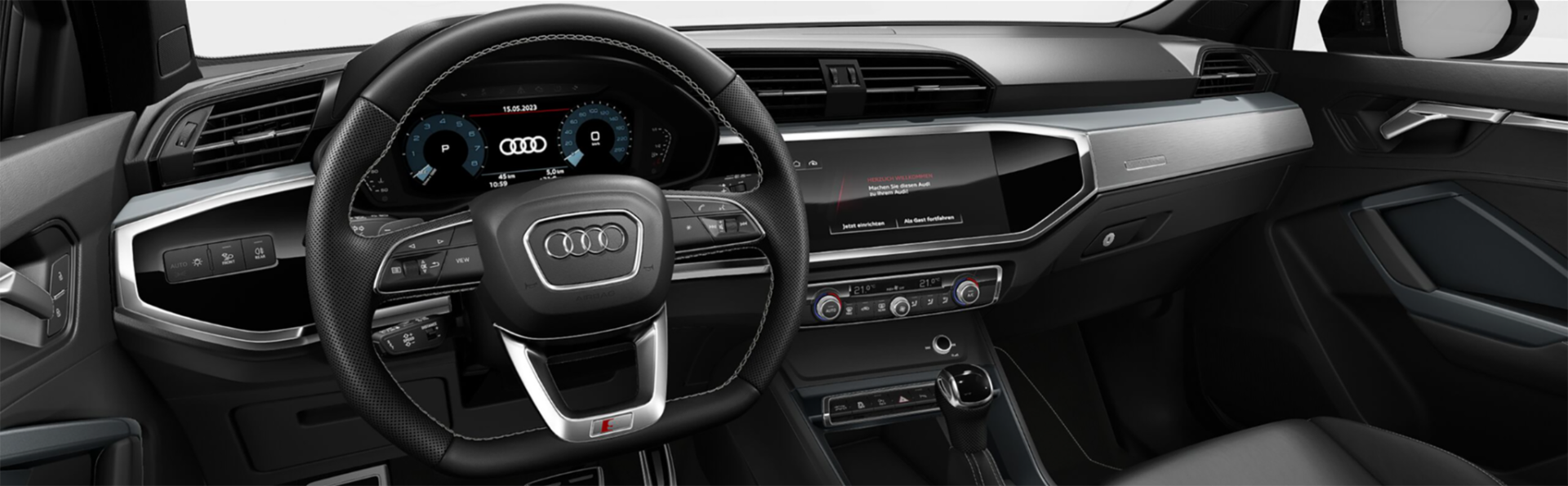 Audi Q3 Performance Black Plus 2024 interior painel