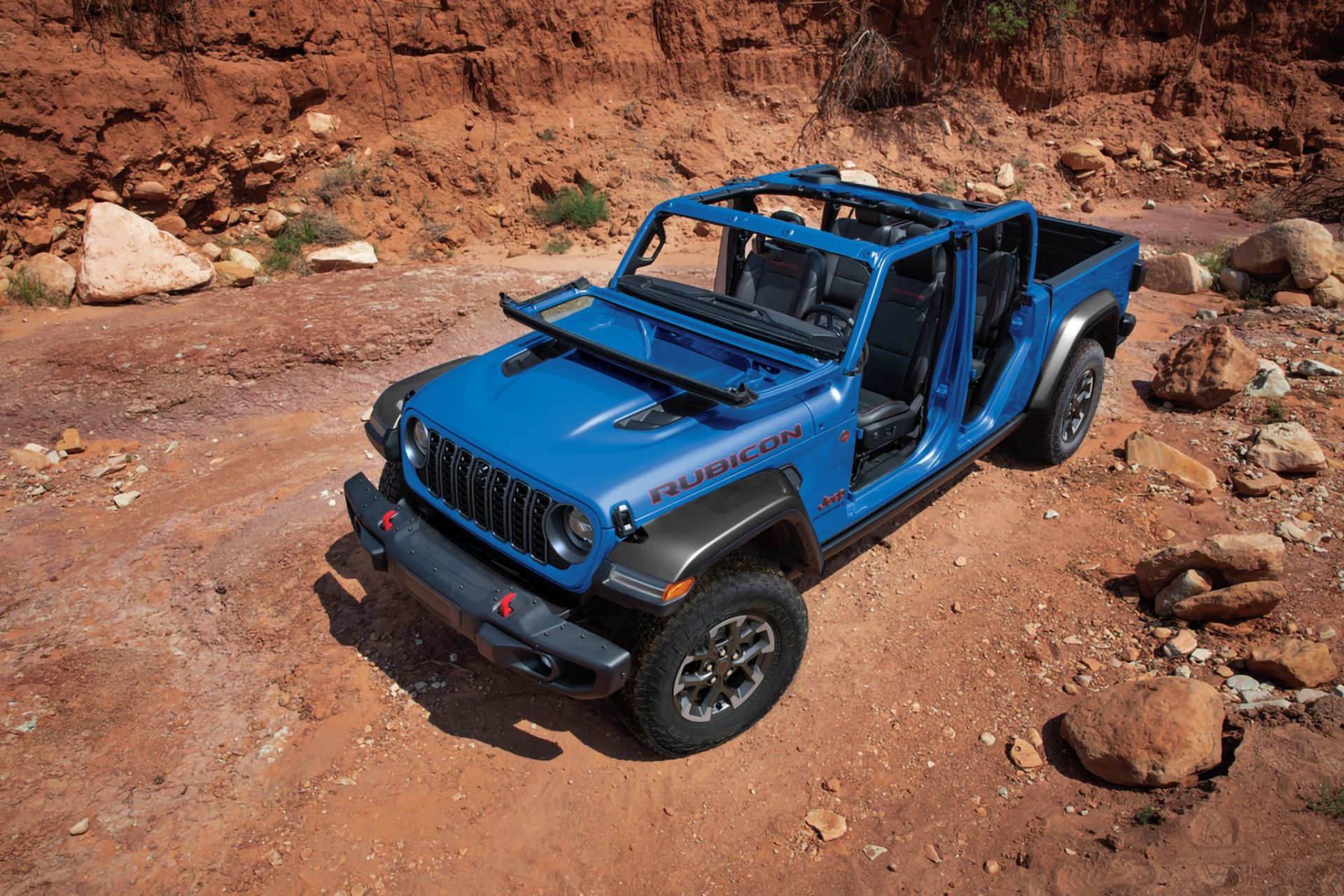 Jeep Gladiator Rubicon 2025 azul frente